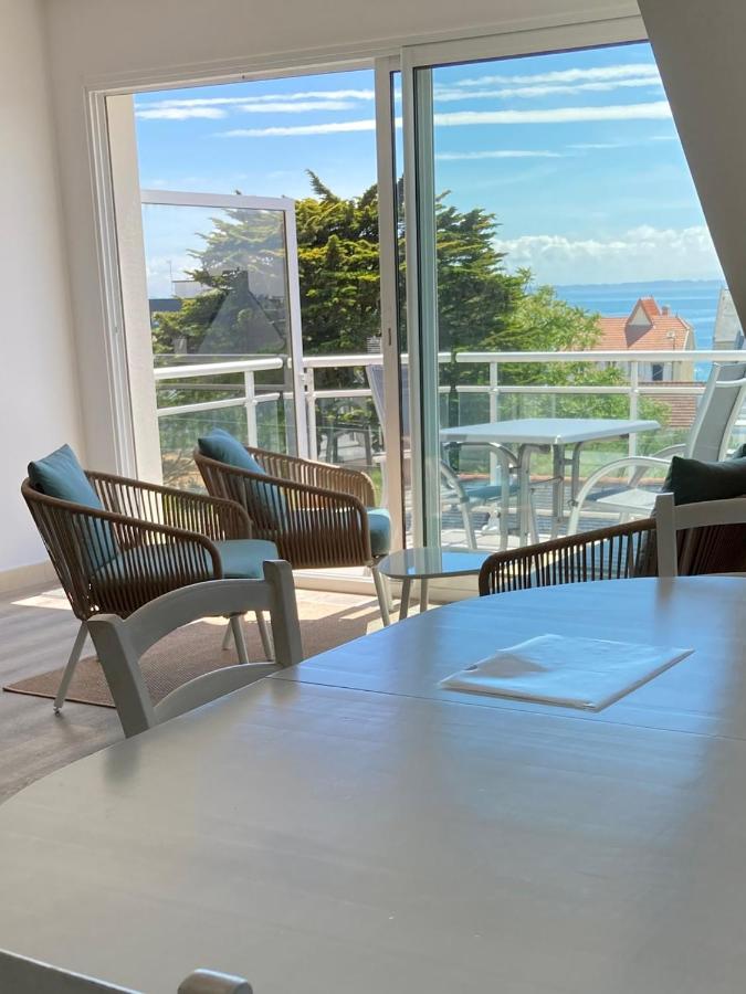 Grand Et Luxueux Appartement Lumineux 4 Pers Vue Mer Wifi Inclus Quiberon Zewnętrze zdjęcie